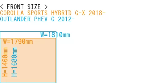 #COROLLA SPORTS HYBRID G-X 2018- + OUTLANDER PHEV G 2012-